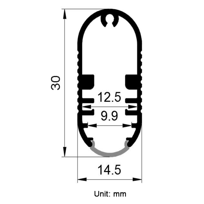Wardrobe Closet Hanger Rod Aluminum LED Profile For 12mm White LED Strip Lighting Wardrobe Closet Hanger Rod Aluminum LED Profile For 12mm White LED Strip Lighting